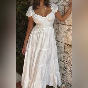 Showpo Anita Dress | White | Size 8